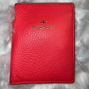 Fossil leather passport case